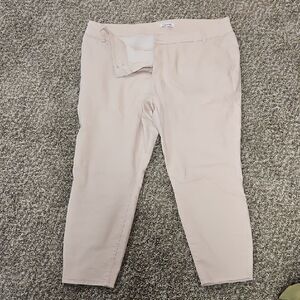 Light Blush Straight Leg Denim Pants